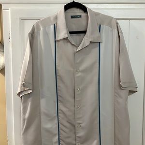 Cubavera mens short sleeved casual shirt